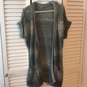 Grey/white forever 21 cardigan